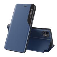 Hurtel Eco Leather View Case elegantní flipové pouzdro s funkcí stojánku pro iPhone 13 Pro Max modré 5907769334283