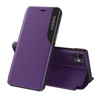 Hurtel Eco Leather View Case elegantní pouzdro s flipovým krytem a funkcí stojánku iPhone 13 mini fialové 5907769334467