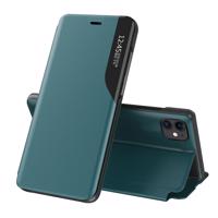 Hurtel Eco Leather View Case elegantní pouzdro s flipovým krytem a funkcí stojánku iPhone 13 mini zelené 5907769334443