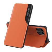 Hurtel Elegantní pouzdro Eco Leather View s flipovým krytem a funkcí stojánku Samsung Galaxy A22 4G oranžové 5907769330759