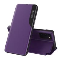 Hurtel Elegantní pouzdro Eco Leather View s klopou a funkcí stojánku Samsung Galaxy A72 4G fialové 5907769324512