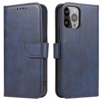 Hurtel Elegantní pouzdro Magnet Case s flipovým krytem a funkcí stojánku iPhone 13 Pro Max modré 5907769334047