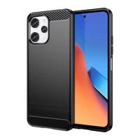 Hurtel Flexibilní pouzdro s karbonovým vzorem pro Xiaomi Redmi 12 Carbon Case - černé 5907769357923