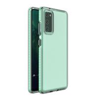 Hurtel Gelové pouzdro Spring Case s barevným rámečkem pro Samsung Galaxy S21 Ultra 5G mint 5907769323911