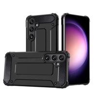 Hurtel Hybrid Armor pouzdro pro Xiaomi POCO C65 / Redmi 13C pancéřované - černé 5907769360121