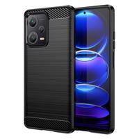 Hurtel Karbonové pouzdro pro Xiaomi Redmi Note 12 Pro+ flexibilní silikonové karbonové pouzdro černé barvy 5907769353635