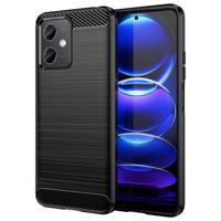 Hurtel Karbonové pouzdro Xiaomi Poco X5 5G / Redmi Note 12 5G flexibilní silikonové karbonové pouzdro černé barvy 5907769353352