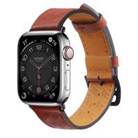 Hurtel Kožený řemínek Apple Watch SE, 9, 8, 7, 6, 5, 4, 3, 2, 1 (41, 40, 38 mm) náramek červený 5907769354342