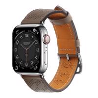 Hurtel Kožený řemínek Apple Watch SE, 9, 8, 7, 6, 5, 4, 3, 2, 1 (41, 40, 38 mm) náramek tmavě hnědý 5907769354335