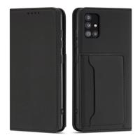 Hurtel Magnetické pouzdro na karty pro Xiaomi Redmi Note 11 Pro, peněženka, pouzdro na karty, černé 5907769342653