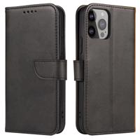 Hurtel Magnetické pouzdro pro Xiaomi Redmi Note 12 5G / Poco X5 5G s odklápěcím stojánkem na peněženku, černé 5907769355059