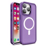 Hurtel Magnetické pouzdro s MagSafe Color Matte Case pro iPhone 14 Plus - fialové 5907769356001