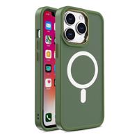 Hurtel Magnetické pouzdro s MagSafe Color Matte Case pro iPhone 14 Plus - zelené 5907769356025