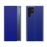 Hurtel Nový flipový kryt Sleep Case s funkcí stojánku Samsung Galaxy S22 Ultra blue 5907769337857