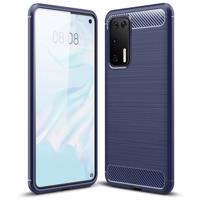 Hurtel Ohebné pouzdro Carbon Case Huawei P40 modré 5907769322549