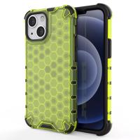 Hurtel Pancéřové pouzdro Honeycomb s gelovým rámečkem iPhone 13 mini zelené 5907769326868