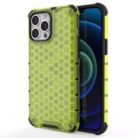 Hurtel Pancéřové pouzdro Honeycomb s gelovým rámečkem iPhone 13 Pro Max zelené 5907769326745