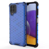 Hurtel Pancéřové pouzdro Honeycomb s gelovým rámečkem Samsung Galaxy A22 4G modré 5907769326929