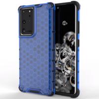 Hurtel Pancéřové pouzdro Honeycomb s gelovým rámečkem Samsung Galaxy S22 Ultra blue 5907769339844