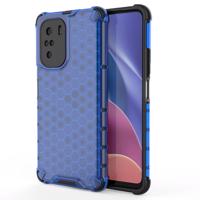 Hurtel Pancéřové pouzdro Honeycomb s gelovým rámem Xiaomi Redmi K40 Pro+ / K40 Pro / K40 / Poco F3 modré 5907769325137