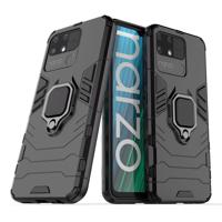 Hurtel Pancéřový kryt hybridního pouzdra Ring Armor + magnetický držák Realme Narzo 50A černý 5907769344992