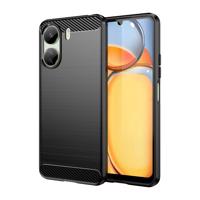 Hurtel Pouzdro Carbon Case pro Xiaomi Redmi 13c flexibilní silikonové pouzdro Carbon Case - černé 9145576283783