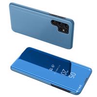 Hurtel Pouzdro Clear View pro Samsung S24+ s flipovým krytem - modré 5907769359552