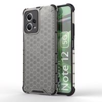 Hurtel Pouzdro Honeycomb pro Xiaomi Redmi Note 12 5G / Poco X5 5G pancéřové hybridní pouzdro černé 5907769355363