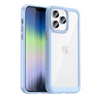 Hurtel Pouzdro Outer Space iPhone 14 Pro Max pevné pouzdro s gelovým rámečkem modré 5907769311178