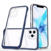 Hurtel Průhledné pouzdro 3v1 pro iPhone 11 Pro gelový kryt s rámečkem modrý 5907769338571