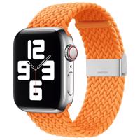 Hurtel Řemínek Tkanina pro Apple Watch Ultra / 9 / 8 / 7 / 6 / SE / 5 / 4 / 3 / 2 (49 / 45 / 44 / 42 mm) opletená - oranžová 5907769336775