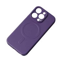 Hurtel Silikonové magnetické pouzdro iPhone 13 Pro Silicone Case Magsafe - fialové 5907769355639