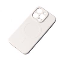 Hurtel Silikonové magnetické pouzdro iPhone 14 Plus Silicone Case Magsafe - béžové 5907769355783