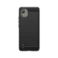 Hurtel Silikonové pouzdro Carbon Case pro Nokia C110 - černé 5907769358739