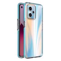 Hurtel Spring Case Realme 9 Pro+ / Realme 9 silikonové pouzdro s rámečkem světle modré 5907769348433