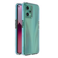 Hurtel Spring Case Silikonové pouzdro Realme 9 Pro s rámečkem světle modré 5907769348464