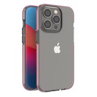 Hurtel Spring Case Silikonové pouzdro s rámečkem pro iPhone 14 Pro světle růžové 5907769348556