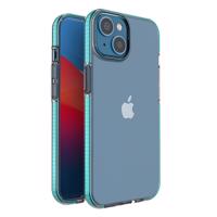 Hurtel Spring Case Silikonové pouzdro s rámečkem pro iPhone 14 světle modré 5907769348600