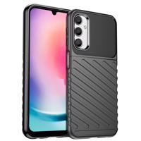 Hurtel Thunder Case pro Samsung Galaxy A24 4G silikonové pancéřové pouzdro černé 5907769353628