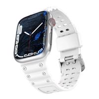 Hurtel Trojitá ochrana řemínku Apple Watch Ultra, SE, 9, 8, 7, 6, 5, 4, 3, 2, 1 (49, 45, 44, 42 mm) náramek pásek bílý 5907769354298