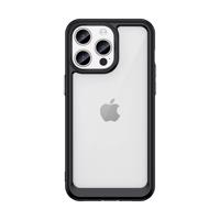 Hurtel Zesílené pouzdro s pružným rámem pro iPhone 15 Pro Outer Space - černé 5907769356681