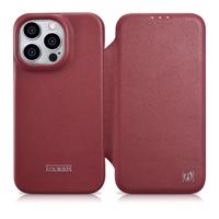 iCarer CE Premium Leather Folio Case pro iPhone 14 Pro Max s magnetickou klopou MagSafe červený (WMI14220716-RD)