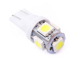 Interlook Auto LED žárovka 24V W5W T10 5 SMD 5050 Bílý zimny 12V 1307-51