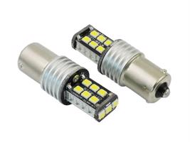 Interlook Auto LED žárovka BA15S 15 SMD 2835 PY21W oranžová 12V 1016-60