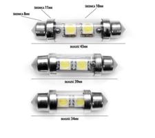 Interlook Auto LED žárovka C5W 2 SMD 5050 31 mm 12V 127-46