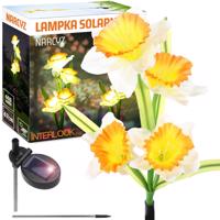 Interlook FLD-24 | Solární květina | Narcis narcis zahradní solární lampa LED | 67 cm, 600 mAh 4604 4604