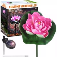 Interlook FLD-39-RUŽOVÁ | LED zahradní solární lampa Water Lily, Lotus | 70 cm, 600 mAh 3464 3464