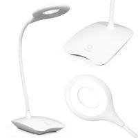 Interlook FX-7012 | Dobíjecí LED stolní lampa, školní LED 3W | Flexibilní výložník Bílý 1911-250 1911-250