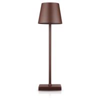 Interlook HJA28-HNĚDÁ-1 | Stolní lampa s vestavěnou baterií | Dotyková noční lampa 4846 4846