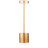 Interlook HJA28-ROSEGOLD-2 | 34 cm Stolní lampa s vestavěnou baterií | Noční lampa se třemi barvami světla | Atmosférická lampa do hotelu nebo restaurace 4866 4866